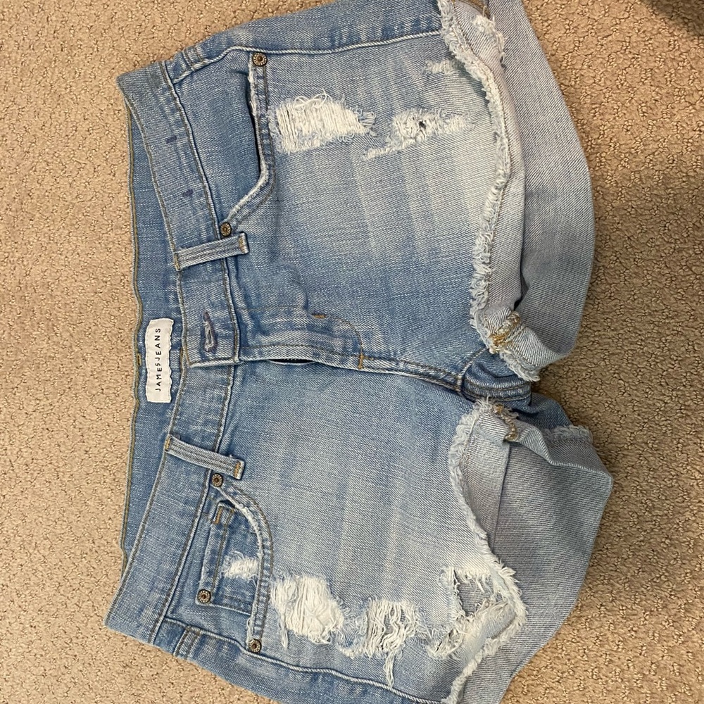 James jeans shorty denim shorts size 25